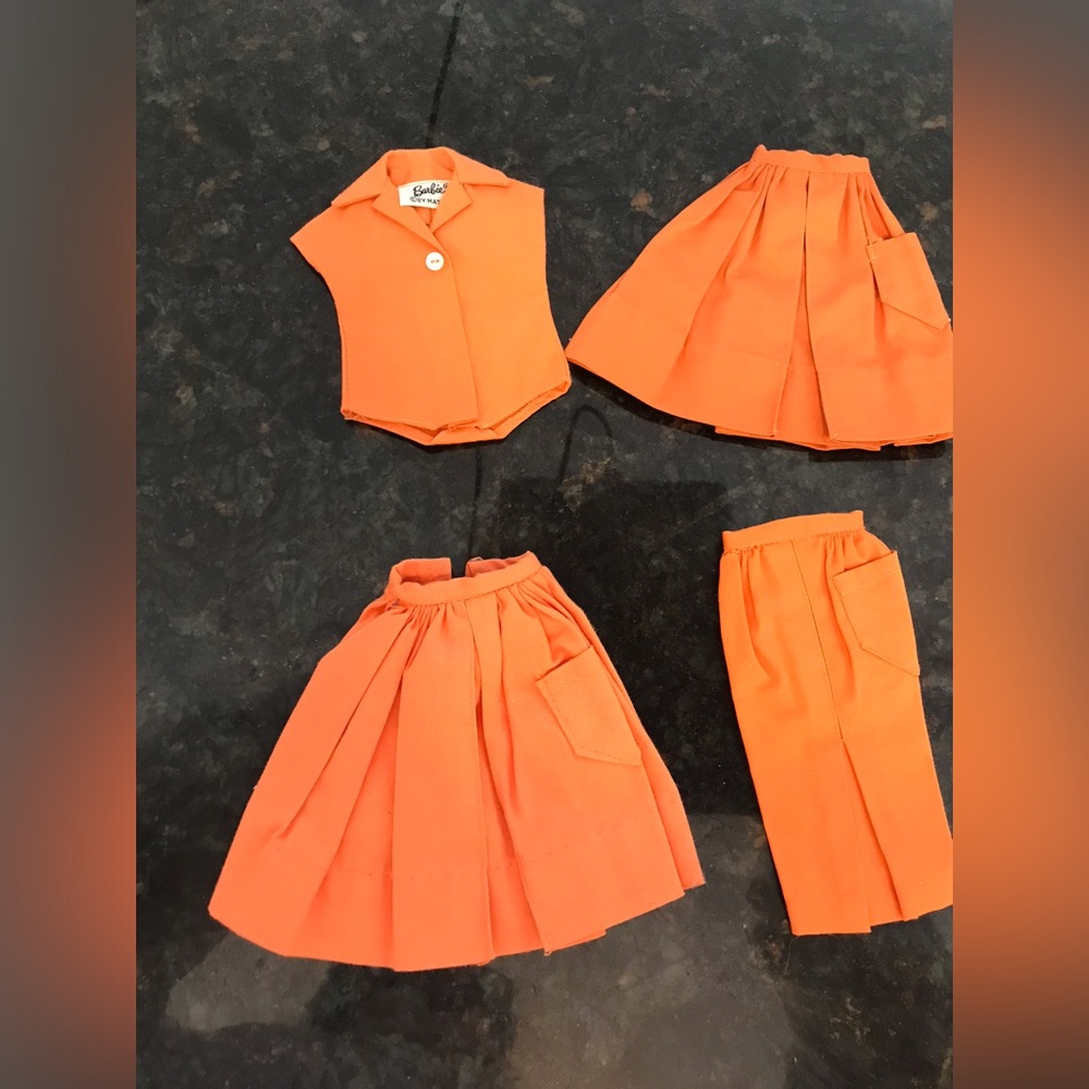 Vintage Barbie 1960’s Orange PAK Lot of 5 pieces - Picture 2 of 6